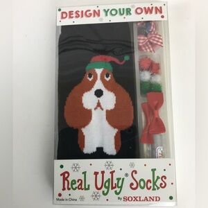 Design Your Own Ugly Socks Christmas Holiday Crafting Set